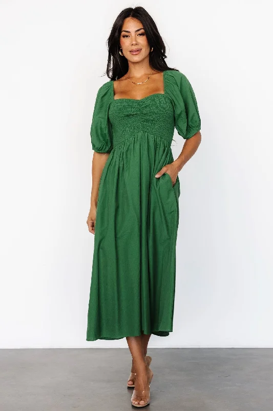 Modern Women's Outfit Stefania Midi Dress | Green