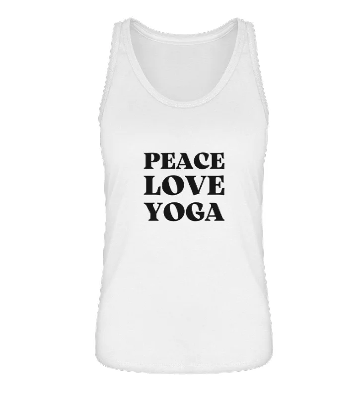 Hot Sale Peace Love Yoga 100% Bio Tank Top