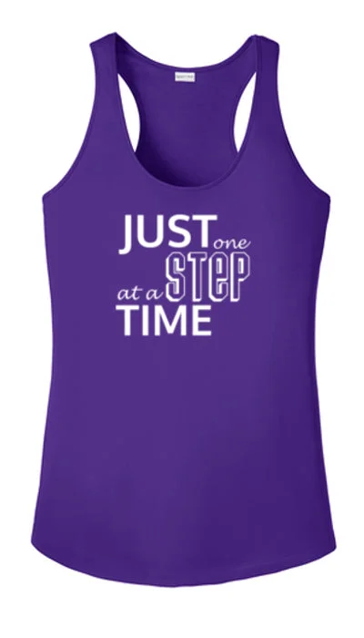 Classic Elegance Sales Women's Reflective Tank Top - Just One Step at a Time