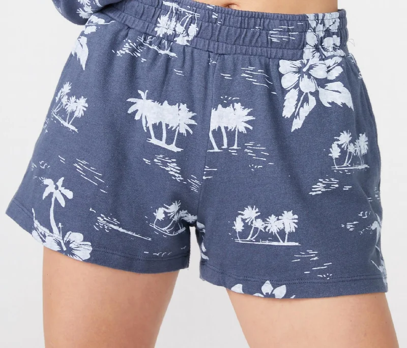 Premium Style Offers "new" Hawaiian Vintage Ex Boyfriend Shorts In Blue Steel