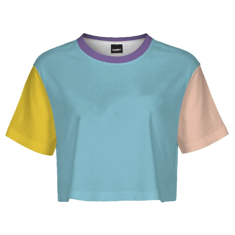 Flash Sale Starts Pastel Blue Crop Top