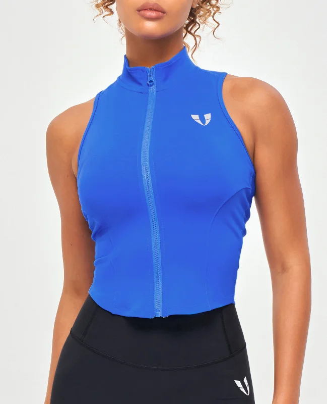 Flash Sale Fever ZIP TANK TOP - Blue