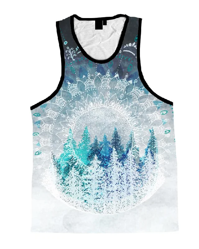 Women's Clothing For Travel Among the Pines Mandala Unisex Tank Top