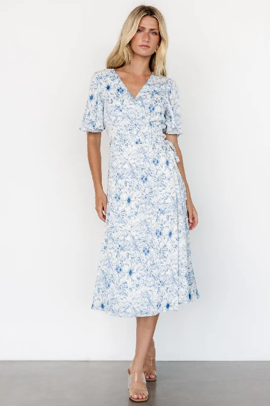 Get The Latest Trends Amelie Wrap Midi Dress | Blue Print