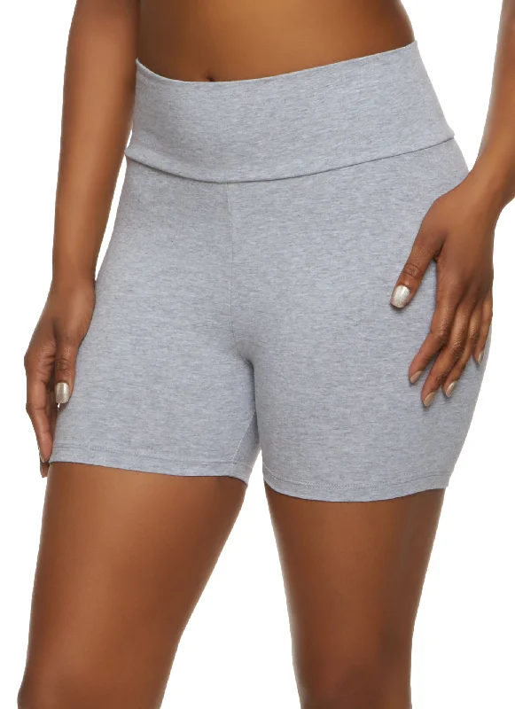 Women's Holiday Attire High Waist Yoga Shorts