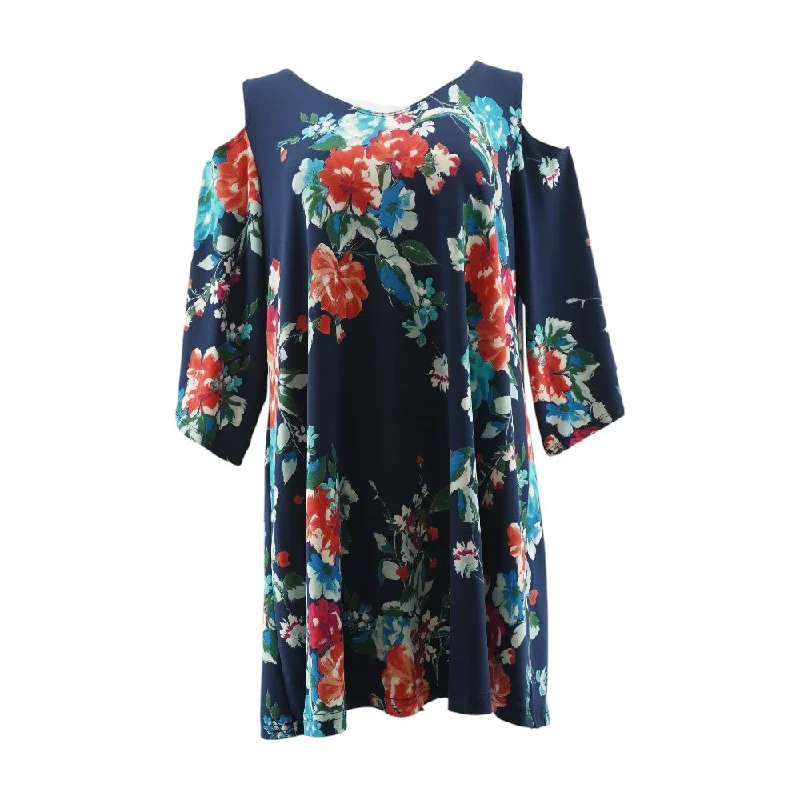 Absurdly Cheap Sale Navy Floral Midi Dress