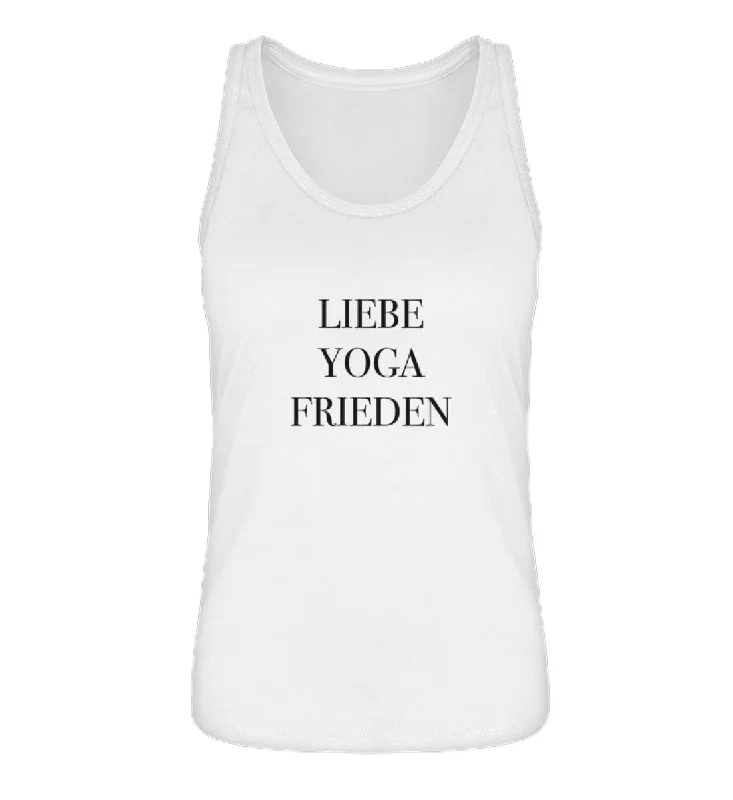 Seasonal Style Discounts Liebe Yoga Frieden 100% Bio Tank Top