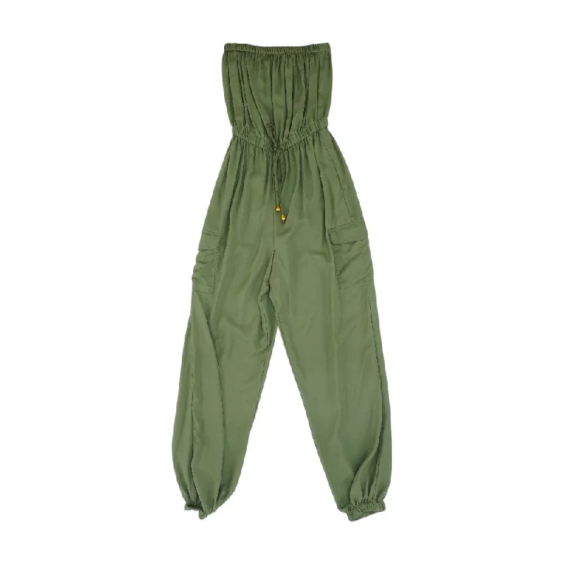 Season Offer Green Solid Jumpsuit