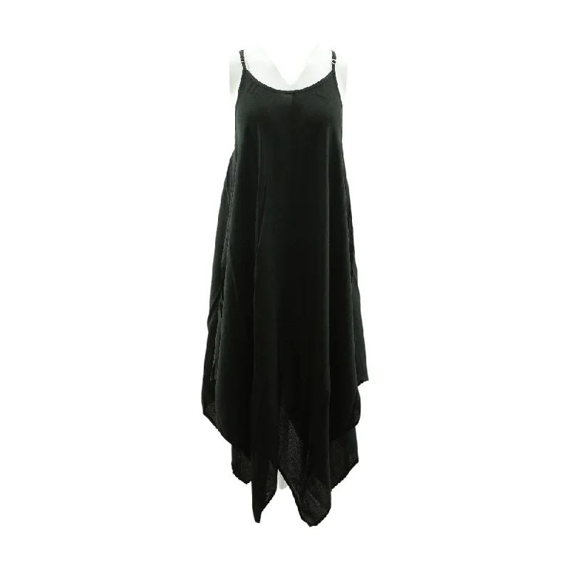 Women's Clothing With Trendy Designs Black Solid Maxi Dress