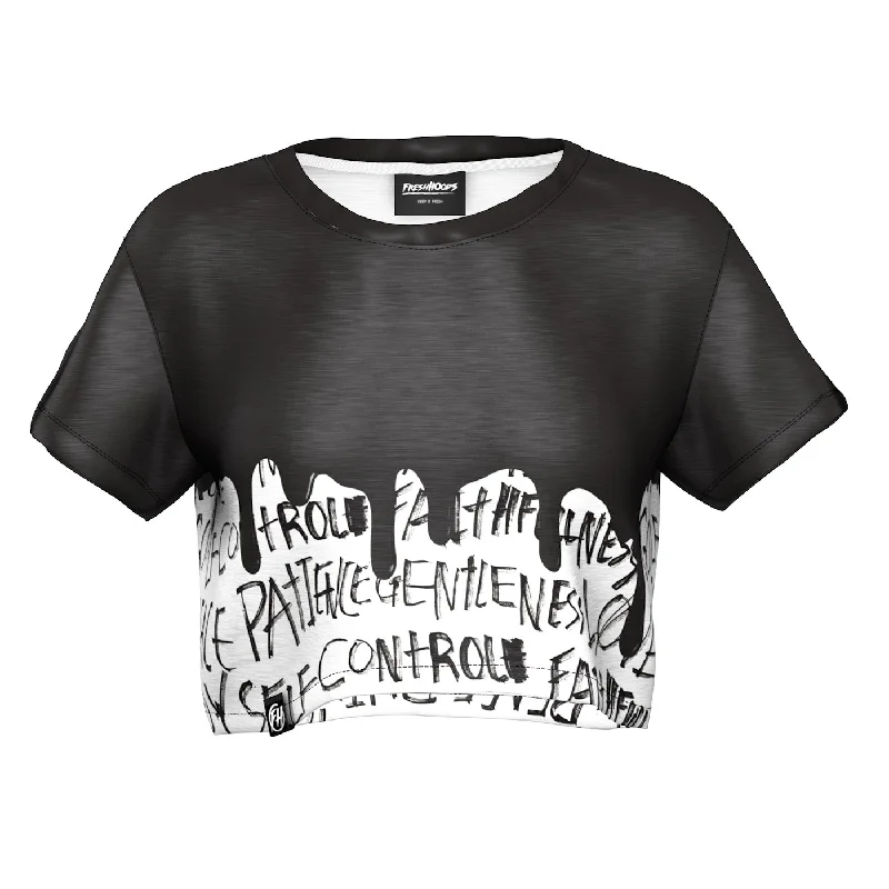 Women's Night-Out Outfit Graffitypo Crop Top