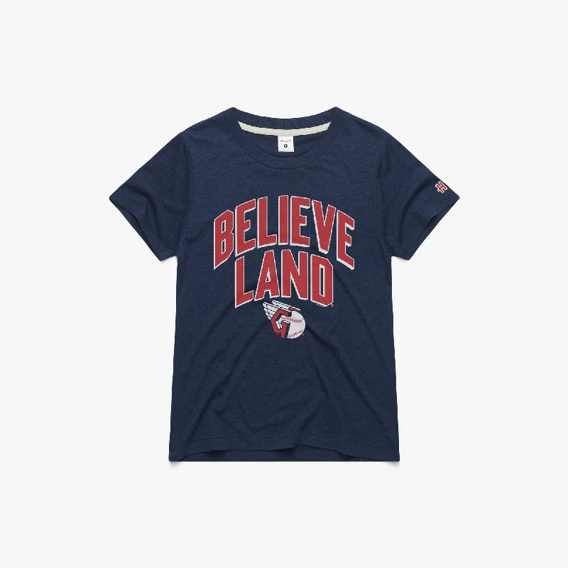 Women's Trendy Activewear Apparel Women's Believeland Cleveland Guardians