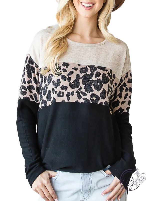 Romantic Fashion Discounts Carrying On Leopard Long Sleeve