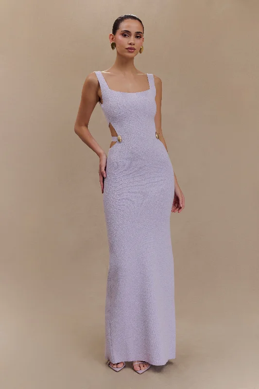 Women's Outfit Alysanne Cut Out Knit Maxi Dress - Lilac