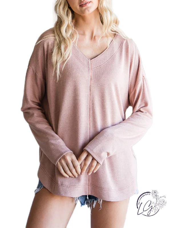 Cozy Chic Promotions Twists and Turns Soft Sweater