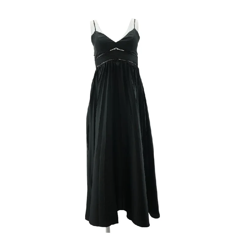 Women's Clothing For Casual Outings Black Solid Maxi Dress