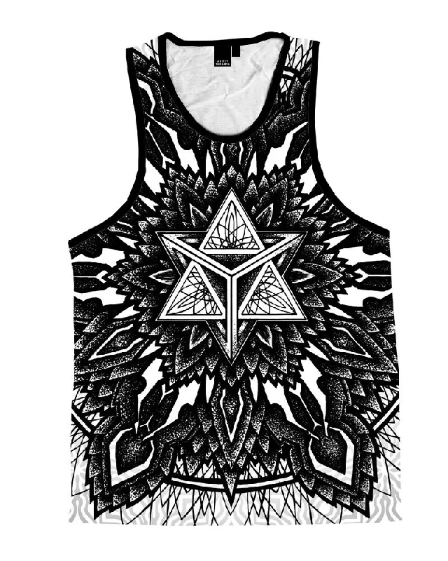 Dive Into Trendy Styles Tetra Star Mandala Unisex Tank Top