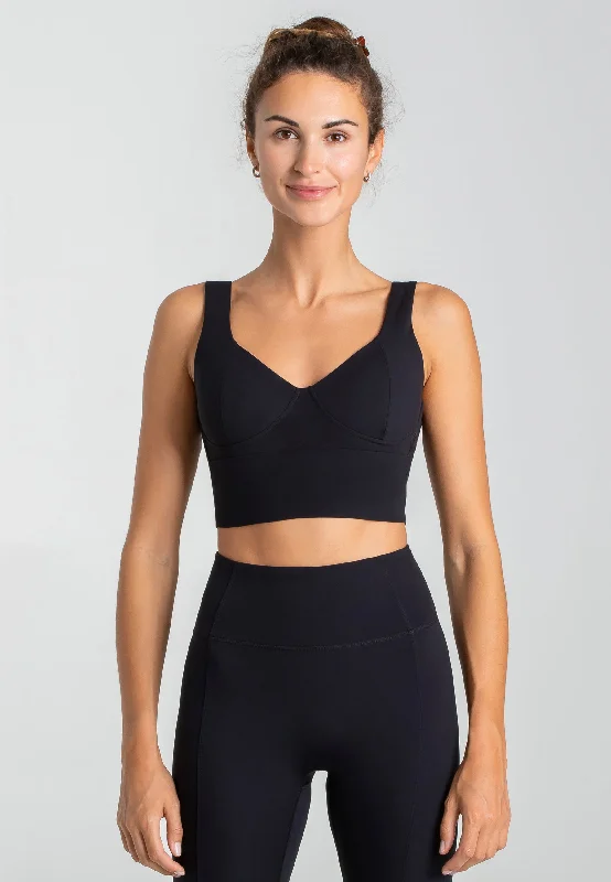 Gift Ideas Element Korsett Crop Top - Schwarz