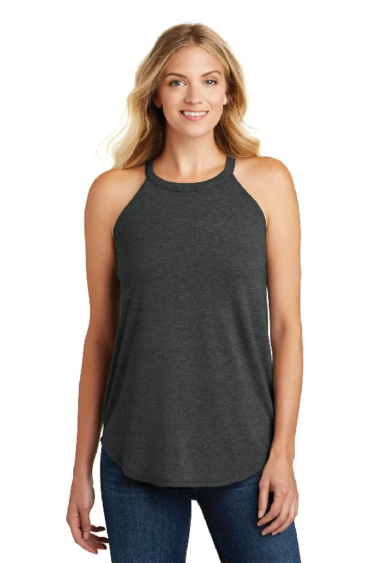 Street Style Discounts District Womens Perfect Tri Rocker Tank Top - Black Frost