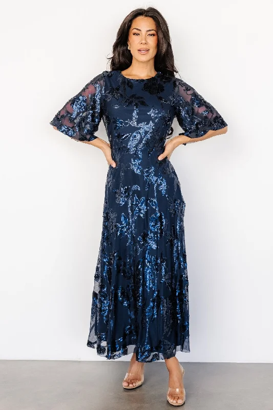 Top Deals Lucy Sequin Dress | Navy