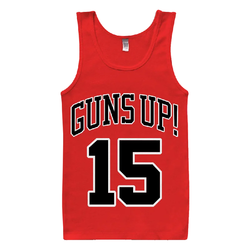 Comfortable Outfit For Women Guns Up! "15" Tank Top (red)