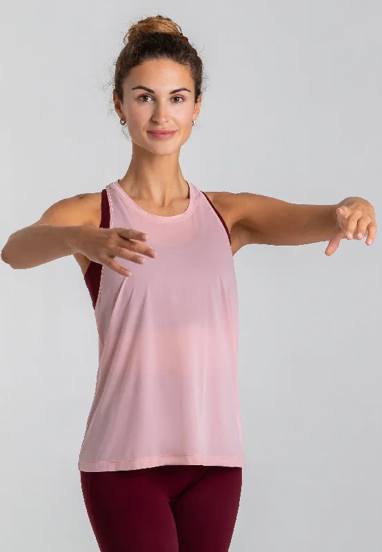 Holiday Attire Sale Velocity Sheer Tank Top - Rose Blossom