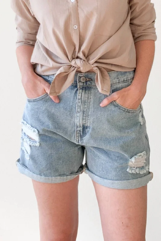 Huge Markdowns Cool Mom Denim Shorts In Light Wash