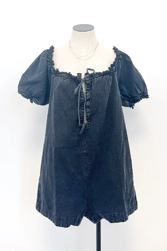 The Latest Trends Daisy Denim Romper