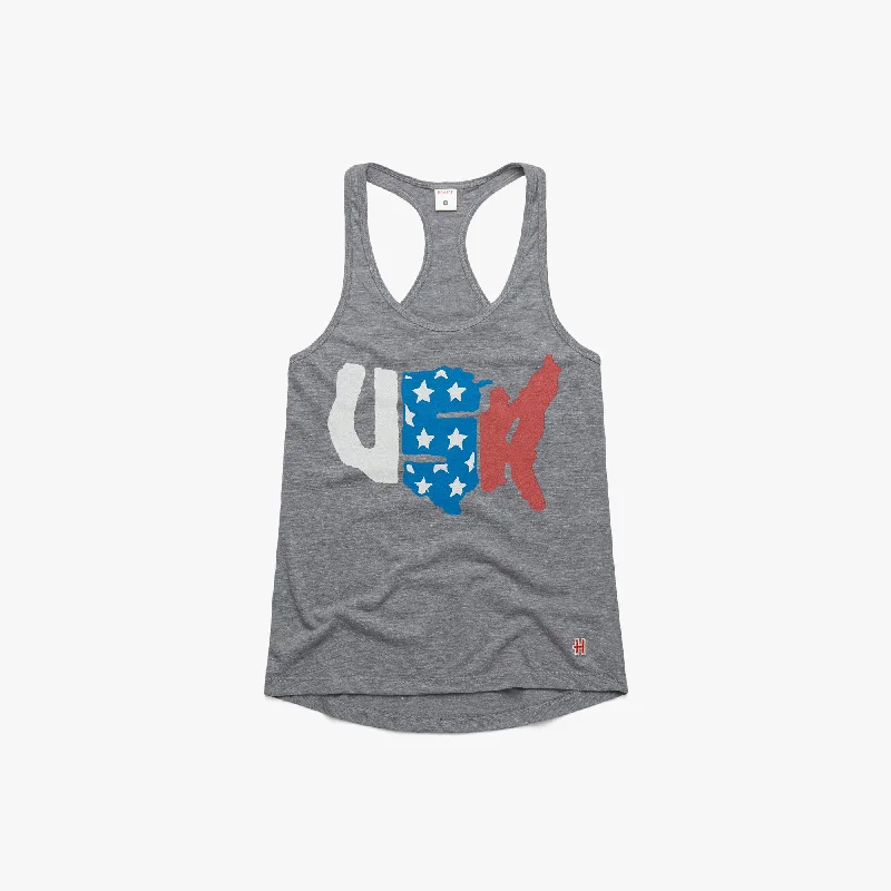 Sustainable Fashion Extravaganza Women's Land Of Liberty Racerback