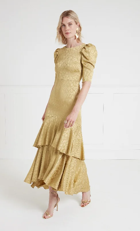 Limited Stock Willow Dress - Flax Gold