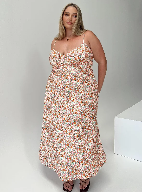 Fashion-Forward Offers Amara Floral Midi Dress Multi Curve