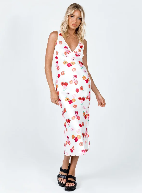 Women's Clothing Sets Nellie Maxi Dress White Floral