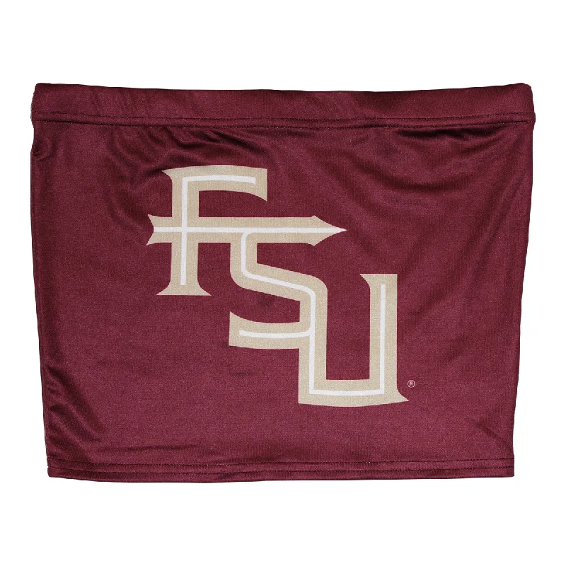 Limited Stock, Big Sale ZooZatz Women's Stacked FSU Tube Top - Garnet