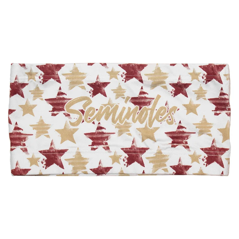 Style Breakthroughs ZooZatz Women's Seminoles Stars Design Bandeau - White