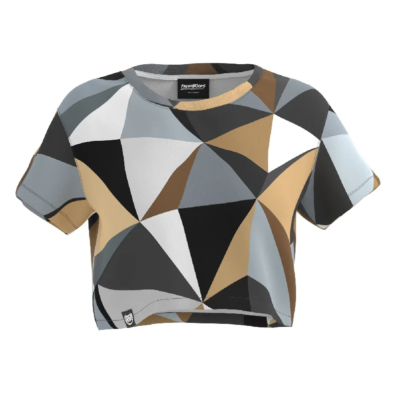 Dive Into Trendy Styles Cubes Woods Crop Top