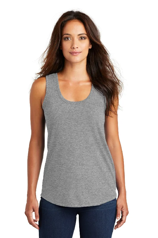 Sporty Fashion Offers District Womens Perfect Tri Tank Top - Grey Frost