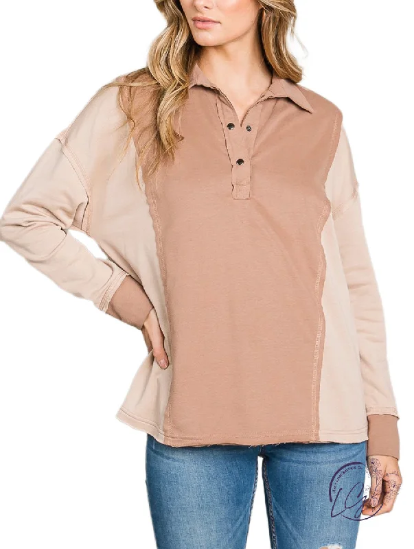 Stylish And Comfortable Clothing For Women Classic Charm Button Pullover