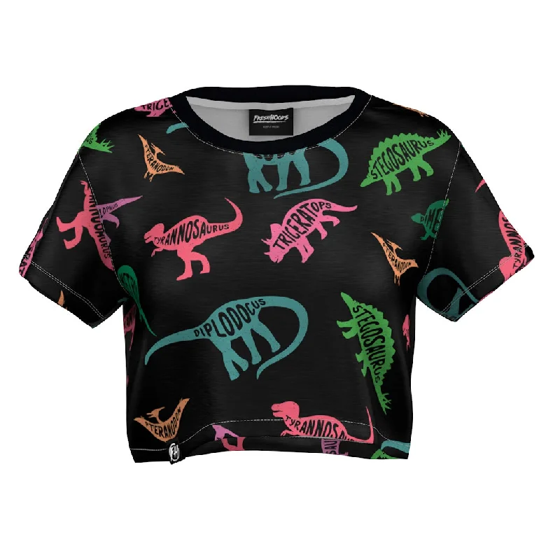 Hot Brand Discounts Dinosaurs Crop Top