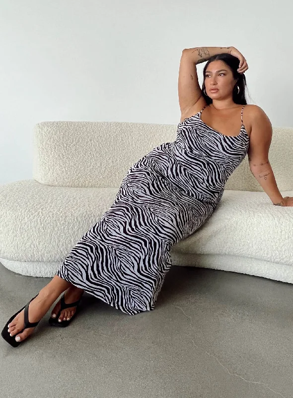 Women's Seasonal Apparel Knox Maxi Dress Zebra Curve