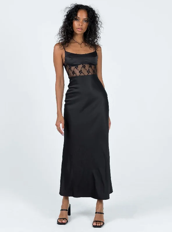 On-Trend Fashion Offers Maybelle Maxi Dress Black