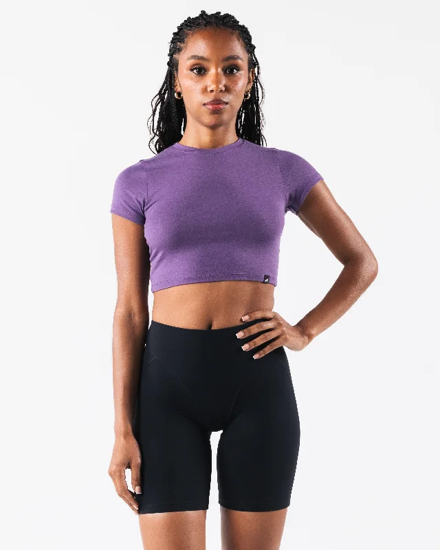 Women's High-Fashion Outfit OT Crop Tee - Photon