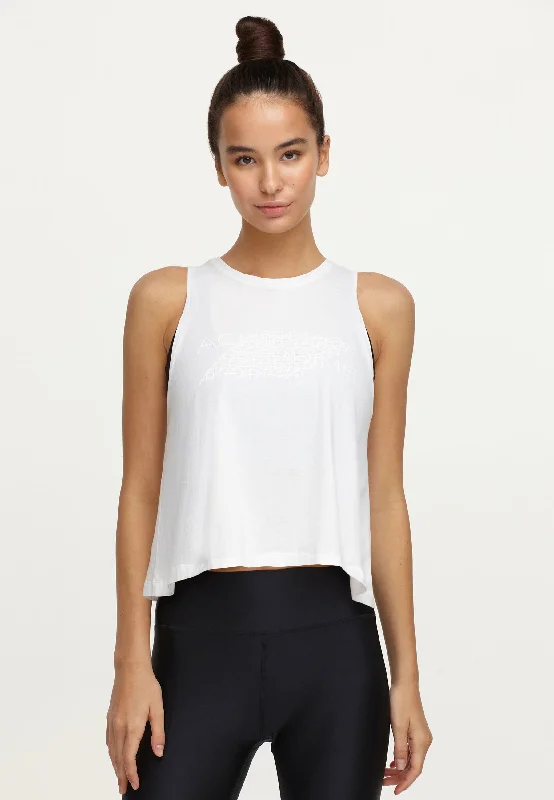 Trendy Fashion Sale Time Crop Top - Weiß