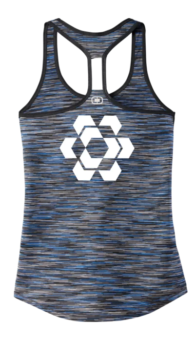 Affordable Trendy Clothes For Women Women's Reflective Tank Top - Fractured Hexagon