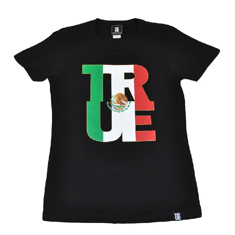 Affordable Fashion Clothing For Women True Womens Logo Fill Mexico T-Shirt Black.