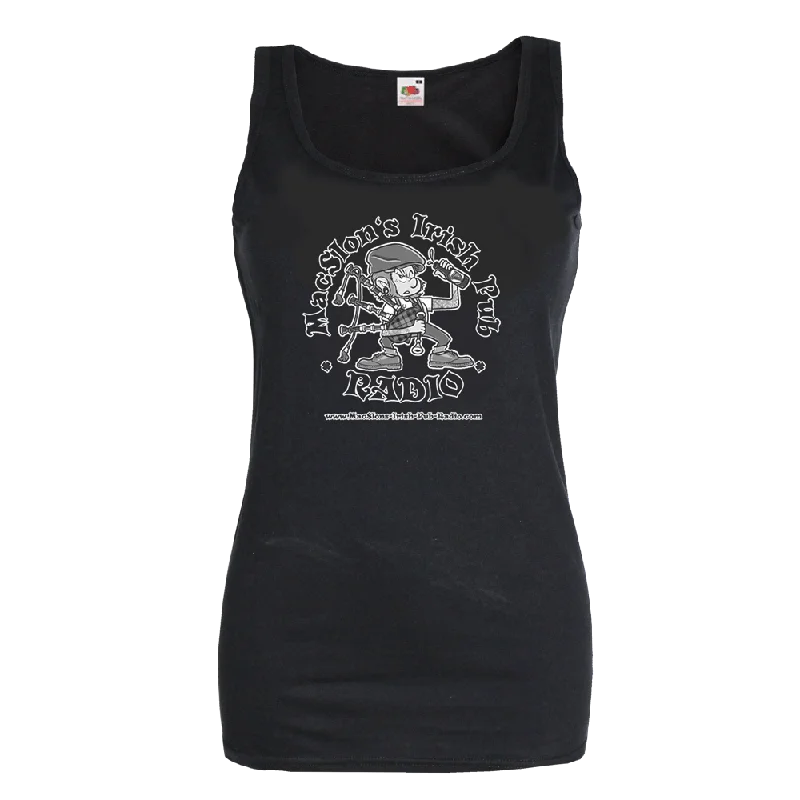 Trendy Pulse MacSlon's Irish Pub Radio "Logo" Girly Tank Top