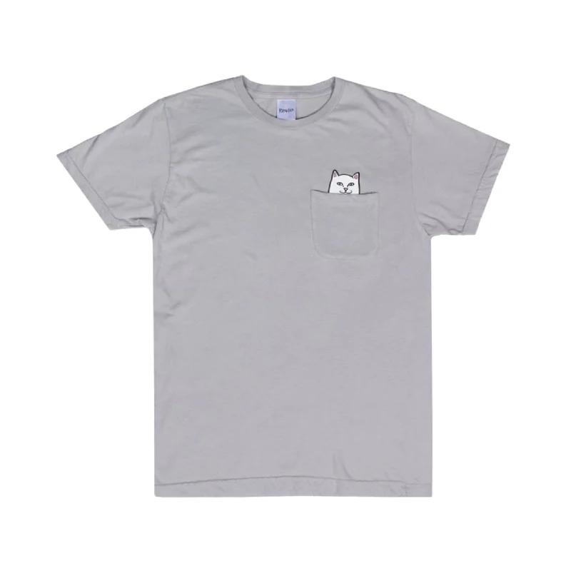 Women's Night-Out Clothes Lord Nermal Pocket Tee (Cool Gray)