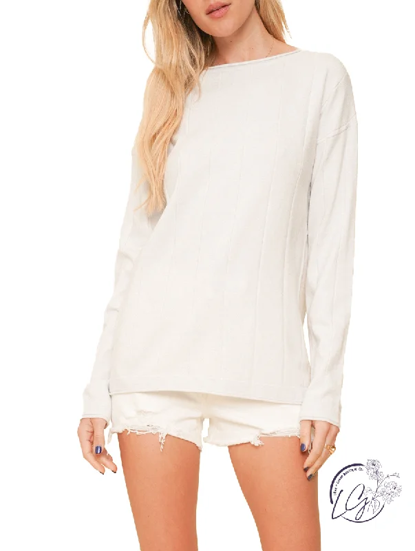 Elevated Casual Discounts Late Nights Ribbed Soft Sweater