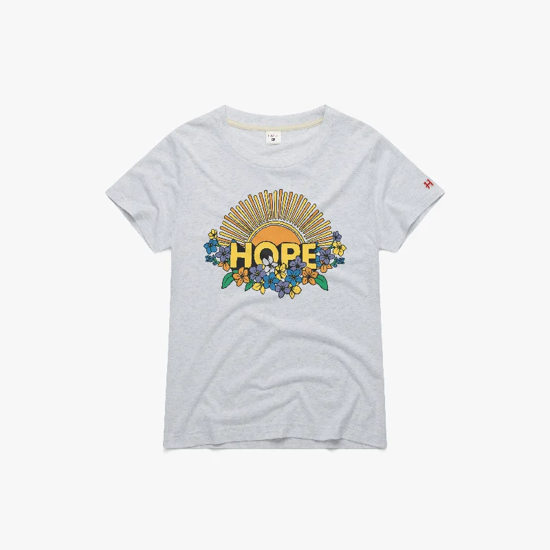 Elegant Women's Attire Women's Hope Sun And Flowers