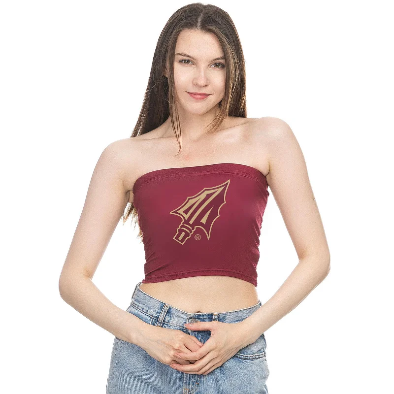 Fashion Forward ZooZatz's Women's Arrowhead Tube Top - Garnet