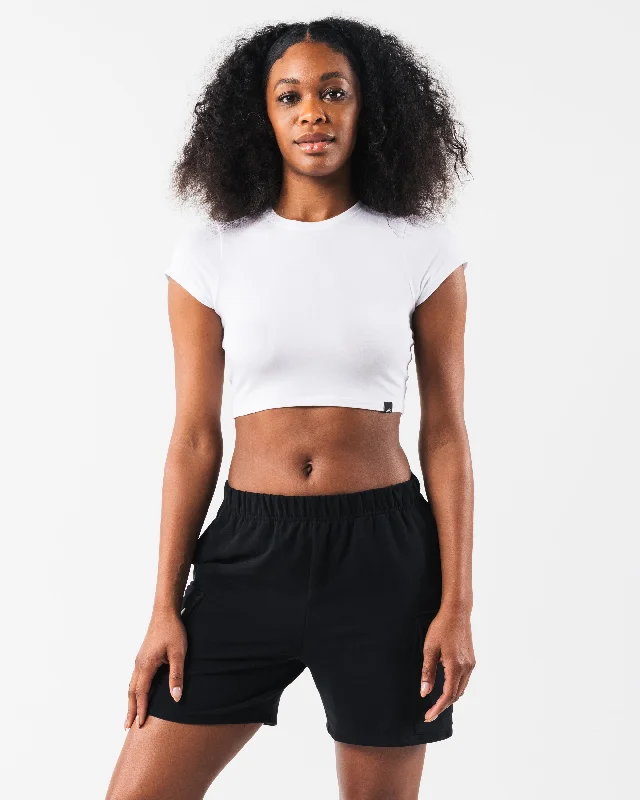 Flash Sale Fever LDB Crop Tee - White