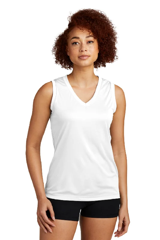 Women's Fashion Clothes Sport-Tek Womens Competitor Moisture Wicking Tank Top - White